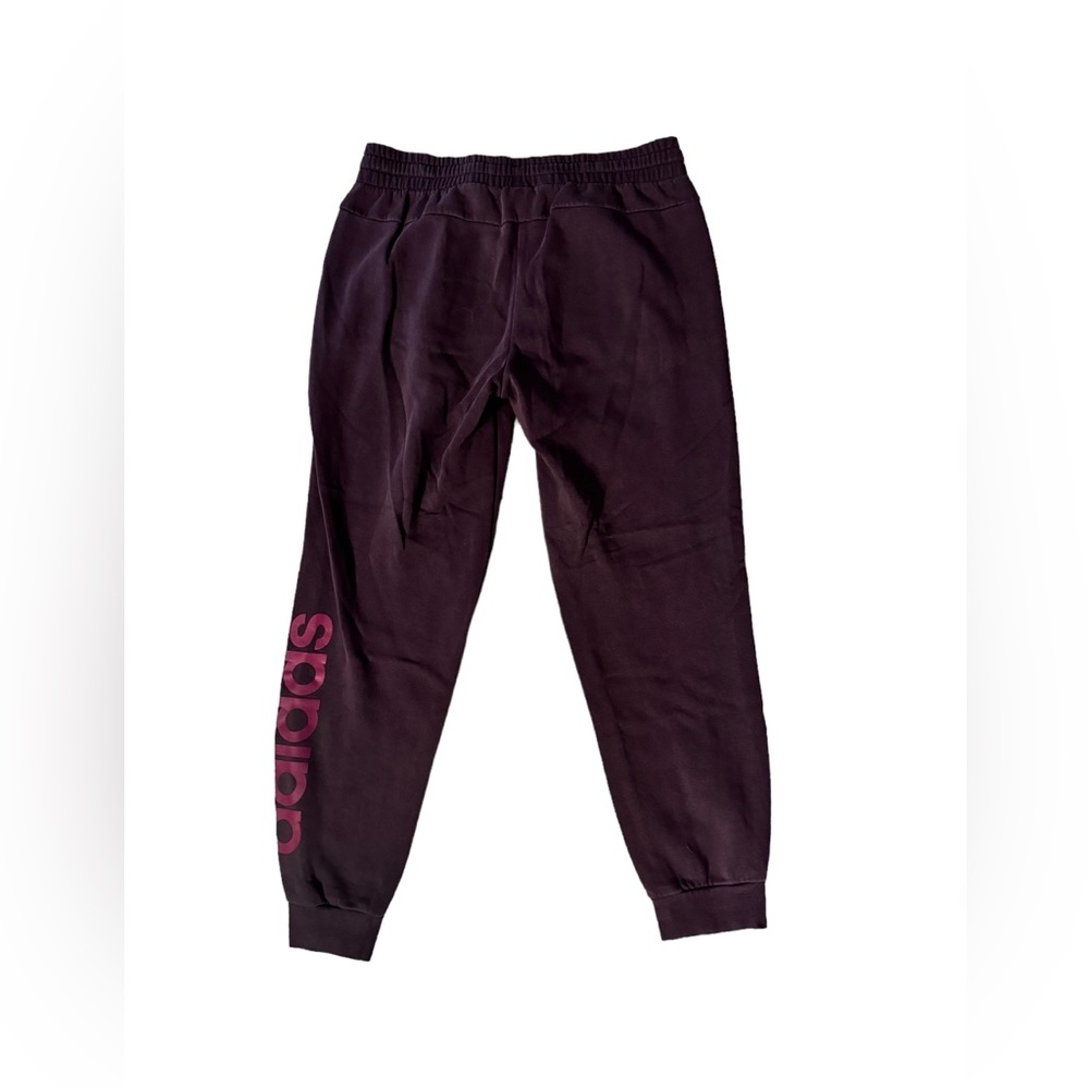 Adidas Purple Drawstring Jogger Sweatpants Women’s Size Large - Picture 2 of 5